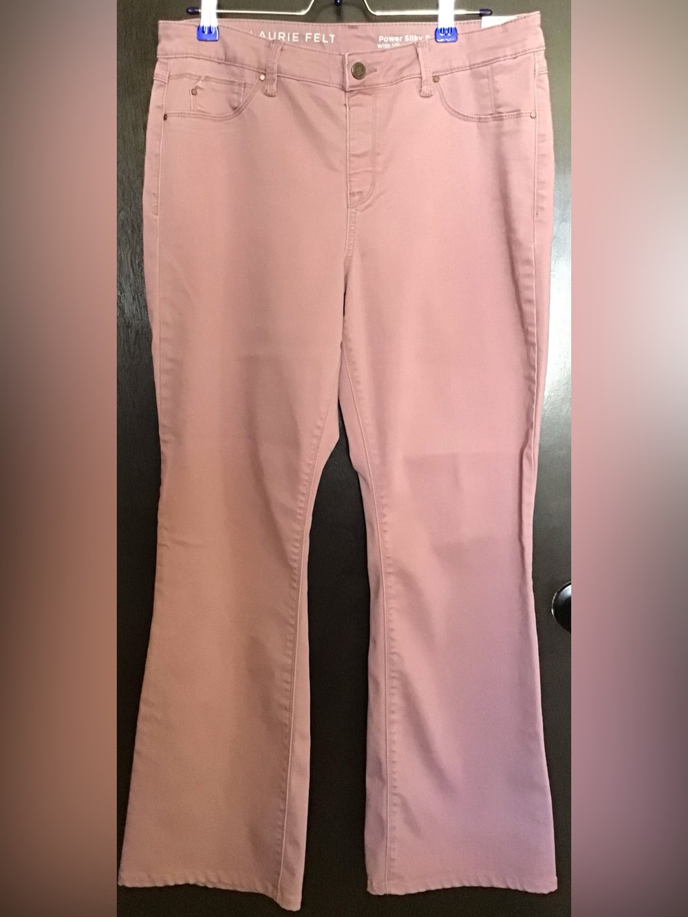 Laurie Felt Dusty Rose Stretch Bootcut Pants